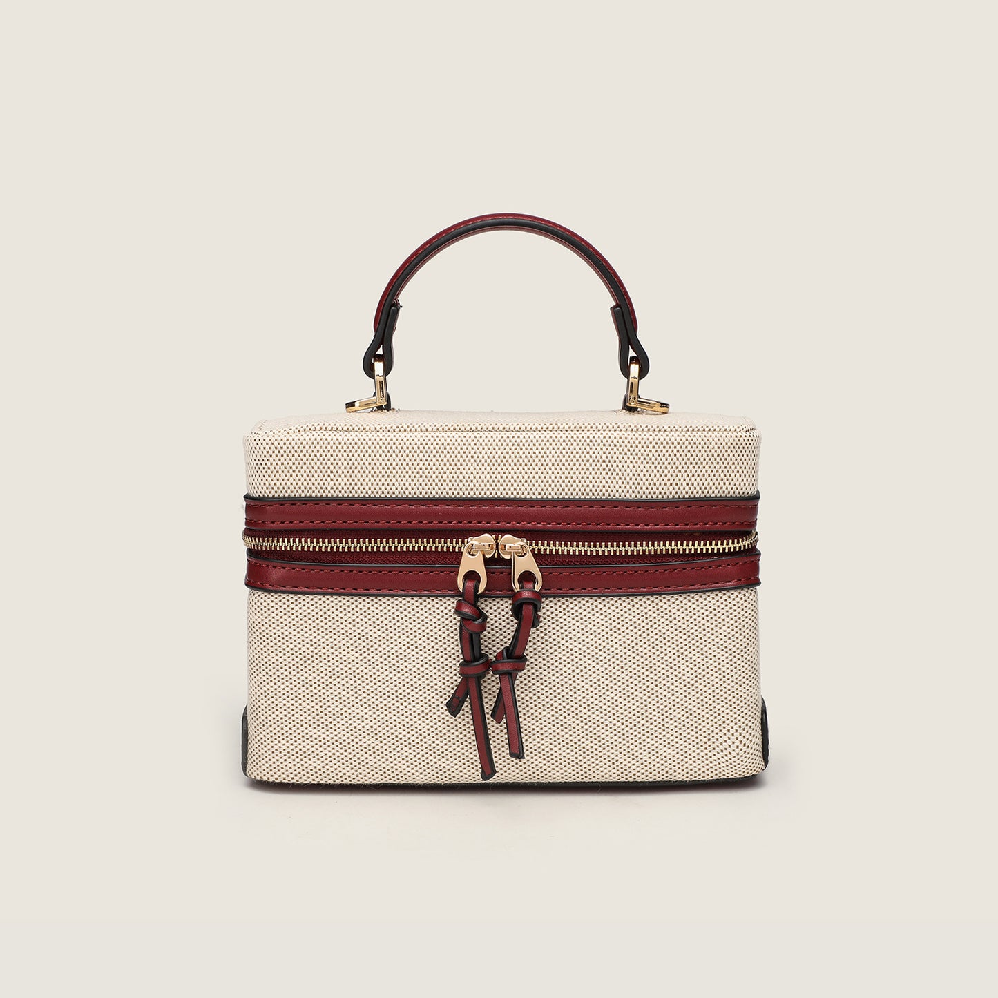 Women's Retro Box Bag with Zipper Closure, Adjustable Shoulder Strap Crossbody Purse with Top Handle