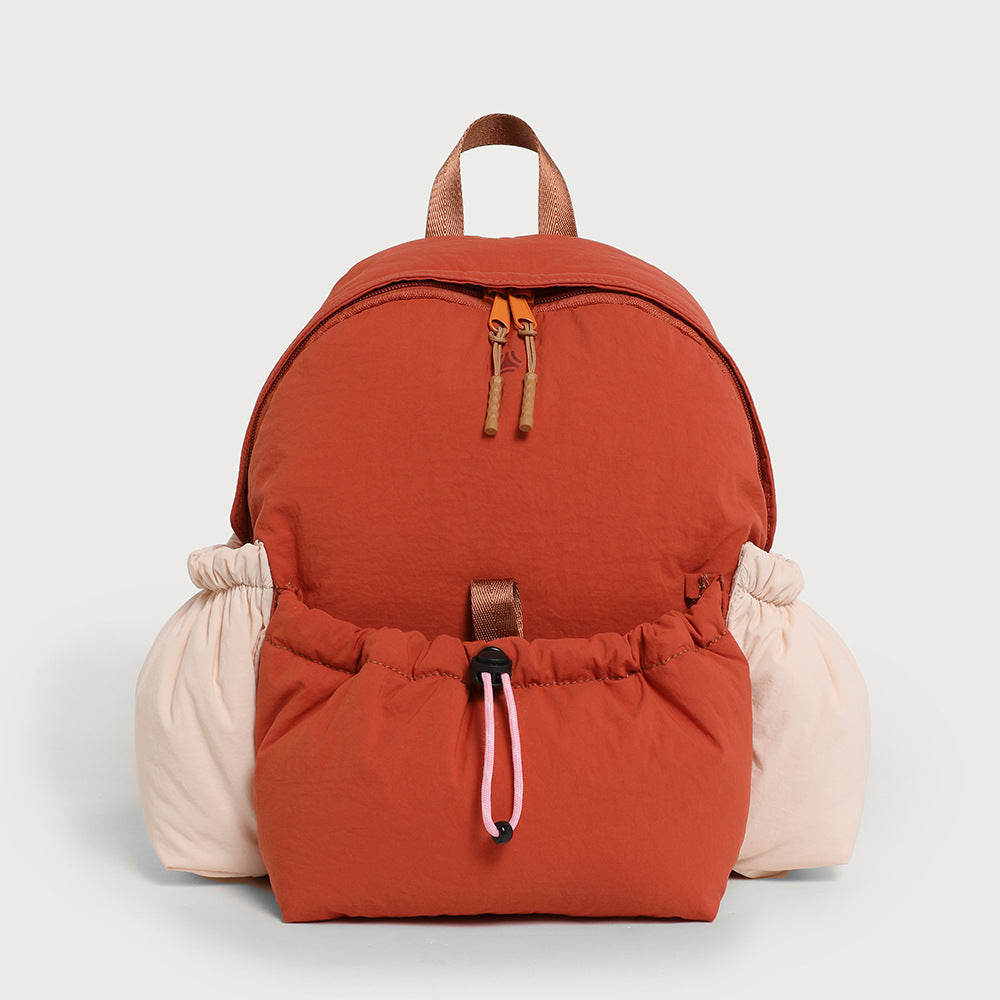 Nappa Leather Backpack for Women - Foldable Lightweight Waterproof Daypack, Commuter & Hiking Bag