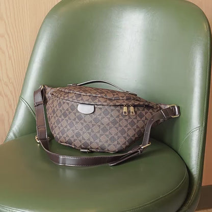 Adjustable Waist Pack - Unisex PVC Crossbody Bag with Zip Closure, Waterproof Chest Shoulder Bag for Outdoor Travel